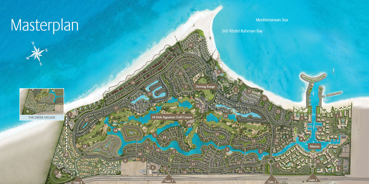 Marassi-The-Greek-village-Emaar-North-Coast-master-plan