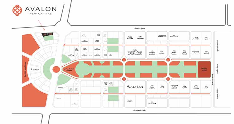 AVALON New Capital Location - موقع افالون العاصمة الادارية الجديدة