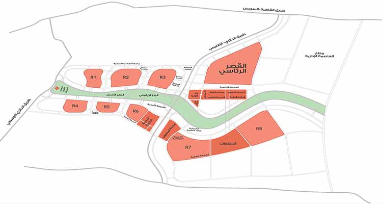 AVALON New Capital Location 2- موقع افالون العاصمة الادارية الجديدة