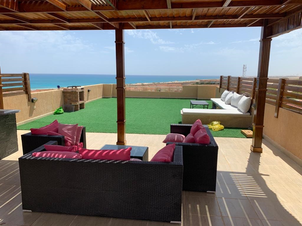 Sea View Upper Chalet For Rent At Telal North Coast شاليه بانوراما سي فيو للإيجار في تلال العلمين بالساحل الشمالي