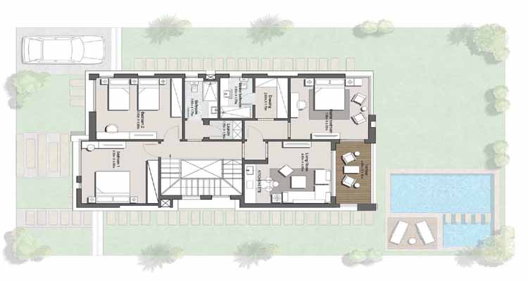 floor plan TAWNY - STANDALONE VILLA For Sale in Tawny Hyde Park - 6th October