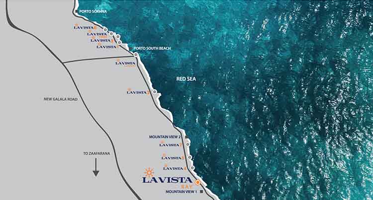 Location La Vista Ray Sokhna Egypt - لافيستا راى العين السخنة  