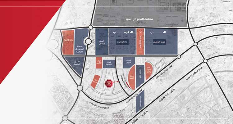 location of D Square Tower New Capital 2- موقع مشروع دي سكوير تاور العاصمة الإدارية الجديدة