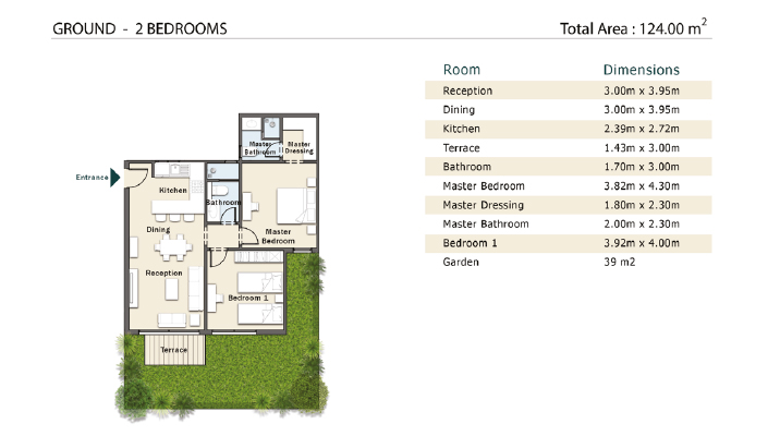 Special Apartment For Sale 124 M At Aster Residence New Cairo شقة أرضي مميزة للبيع 124 متر في أستر ريزيدنس القاهرة الجديدة.jpg